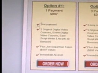 Internet Infomercial Toolkit screencast of live offer on web