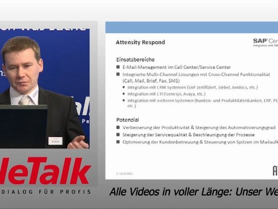 Teletalk Demoforum: Email Management Attensity