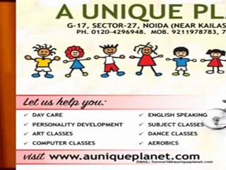 A Unique Planet - Call @ 9211978783.  KiDZEE, KID ZEE, Day Care, Personality Development
