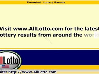 Powerball Lottery Drawing Results for August 20, 2011