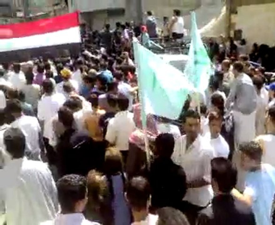 الثورة السورية مدينة حمص حي البياضة جمعة بشائر النصر 19-08-2011  Syria Homs Albayada الجزء الخامس