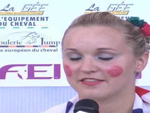 Interview de Joanne Eccles 1st - FEI Open European Vaulting Championships 2011 - Individual Female Senior