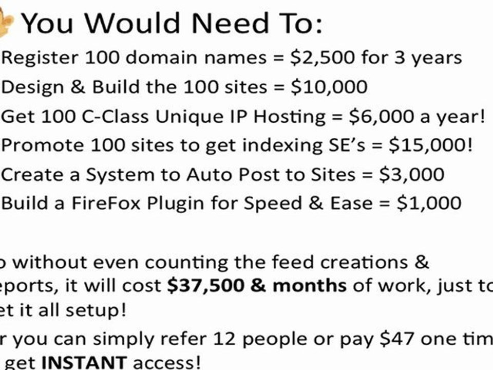 Free Instant Backlink Builder