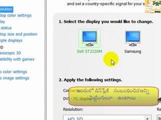 తెలుగు telugu tv monitor projector పలు display ల usage Full HD Nallamothu