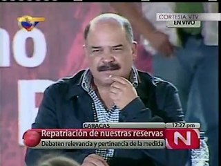 Giordani en conversatorio sobre repatración de reservas