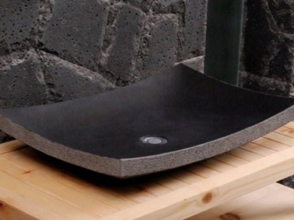 VASQUE DE SALLE DE BAIN en pierre - fabrication et traitement de la pierre