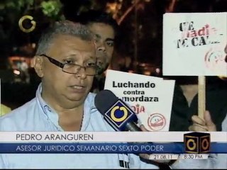 Manifestacion de trabajadores de Sexto Poder