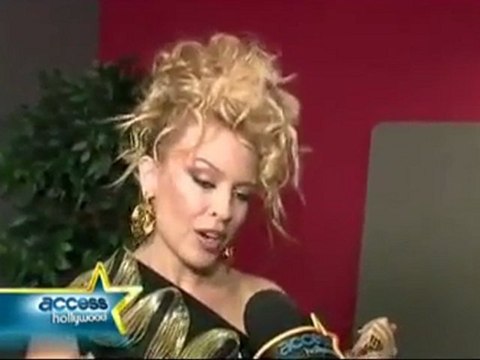 Kylie Minogue backstage interview at America's Got Talent 2010