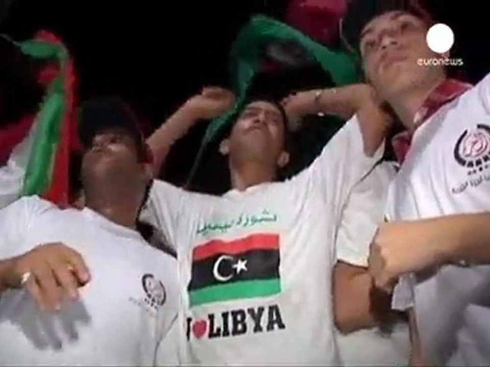 Libyans celebrate as Gaddafi's rule nears end