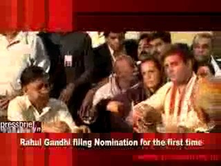Rahul Gandhi filing Nomination for the first time-Part 3