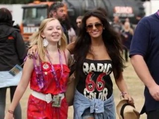 Download Video: Michelle Keegan Supports Fiance Max George at V Festival