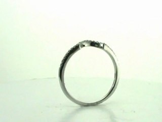 FDENS3025B  Diamond Channel Wedding Bridal Band In Pave Setting