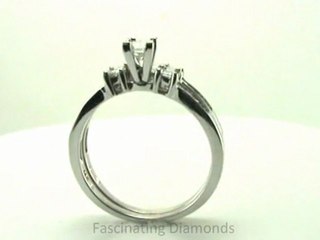 FDENS3022PR  Princess Cut Diamond Wedding Channel-Set Ring With Matching Band
