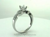 FDENS3008ASR  Asscher Cut Diamond Wedding Ring In Swirl Prong Setting
