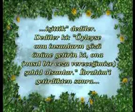 Hz. İbrahim'in putlara kurduğu tuzak