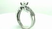 FDENS3008AS  Asscher Cut Diamond Wedding Rings Set In Swirl Prong Setting