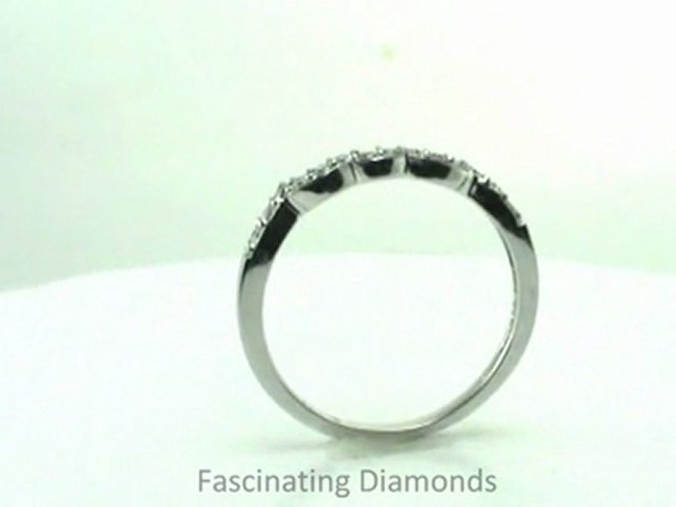 FDENS3008B  Round Cut Diamond Wedding Anniversary Band Prong Setting