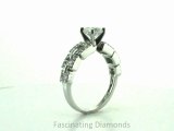 FDENS3005ROR  Round Brilliant Diamond Engagement Ring in Pave Setting