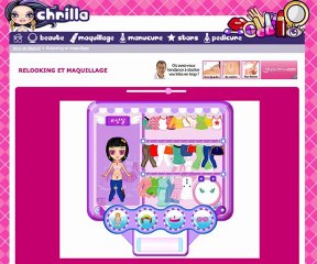 Un jeu de relooking et de maquillage