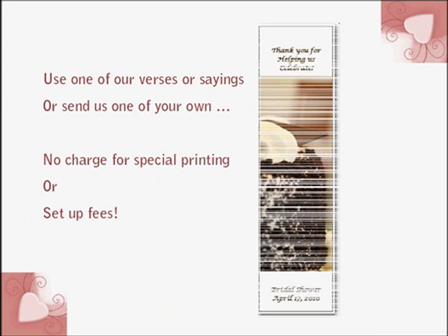 Homemade Wedding Shower Favors