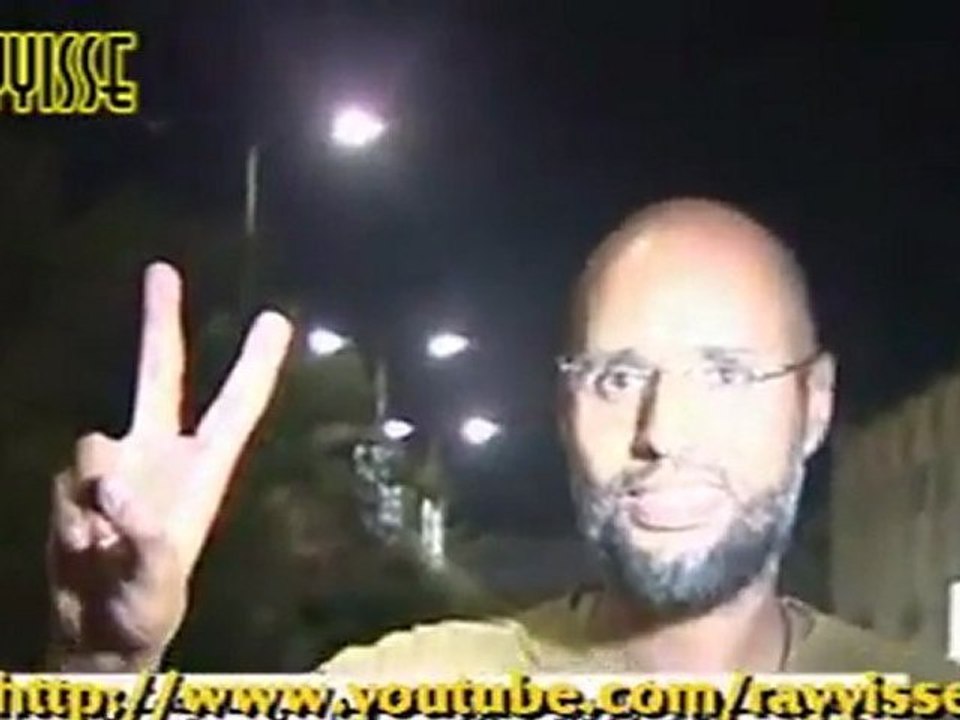 Saif Islam [23-08-2011] شوفو سيف إسلام التريس ابن التريس