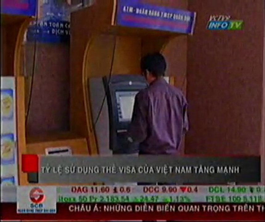 Tỷ lệ sử dụng thẻ VISA của Việt Nam tăng mạnh