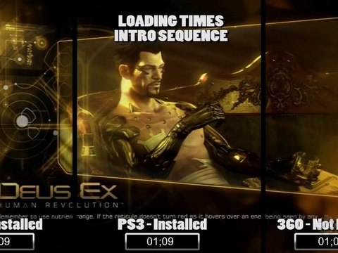 Deus Ex Human Revolution - Comparaison Temps de Chargement (360 PS3 360) -  Vidéo Dailymotion