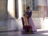 1577 chateau royal de Blois spectacle du Conservatoire National d'escrime ancienne début du spectacle Alicia et sa harpe