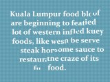 Popularity of food in Kuala Lumpur