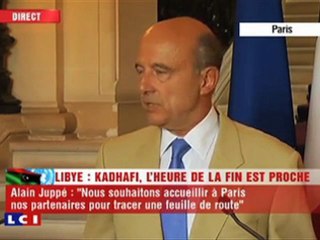 Déclaration d'Alain Juppé sur la Libye (22.08.11)