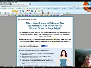 Toasts Maid of Honor