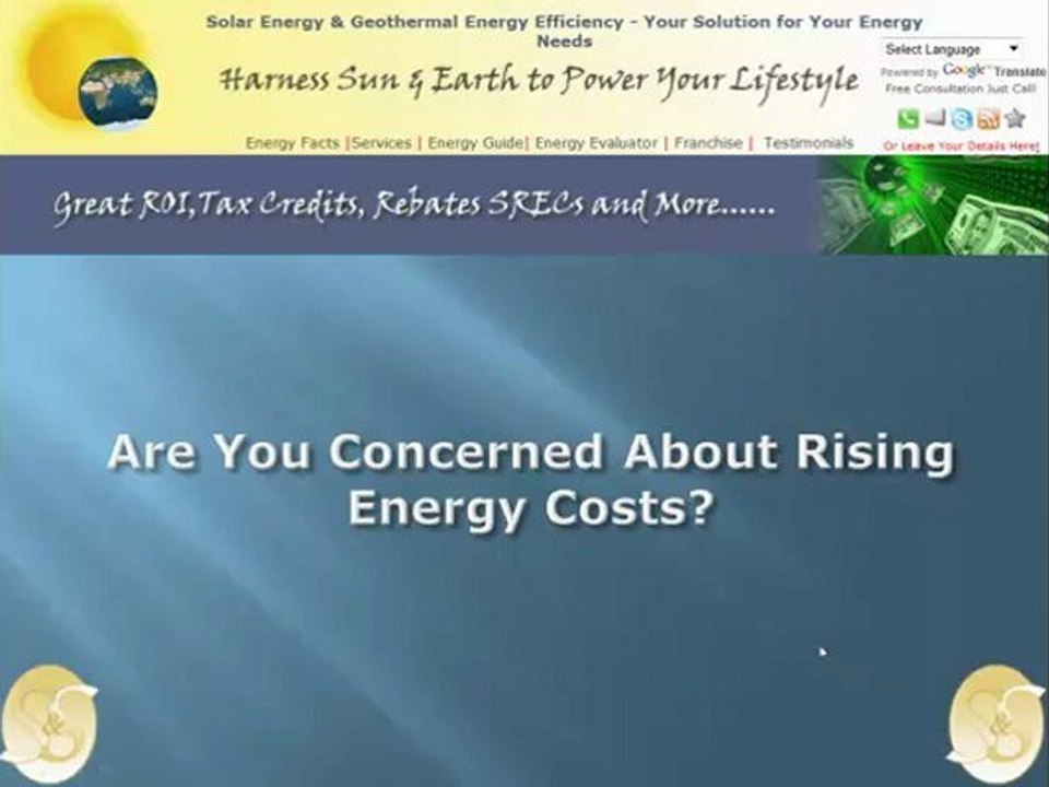 Solar and Geothermal Energy, The Energy of Tomorrow Here Today