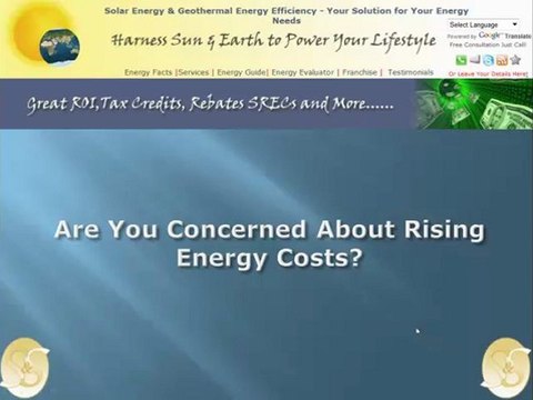 Solar and Geothermal Energy, The Energy of Tomorrow Here Today