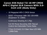 Canon EOS Rebel T2i 18 MP CMOS Digital SLR Camera