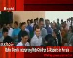 Rahul Gandhi interacting with children and students in Kerala, 7-Oct-09