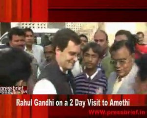 Rahul Gandhi on a 2 day visit to Amethi