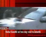 Rahul Gandhi on two day visit to Amethi, 28th Jan. 2010