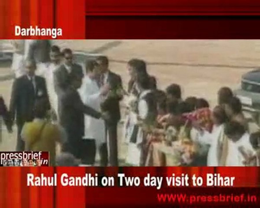 Rahul Gandhi on two day visit to Bihar, (Darbhanga)