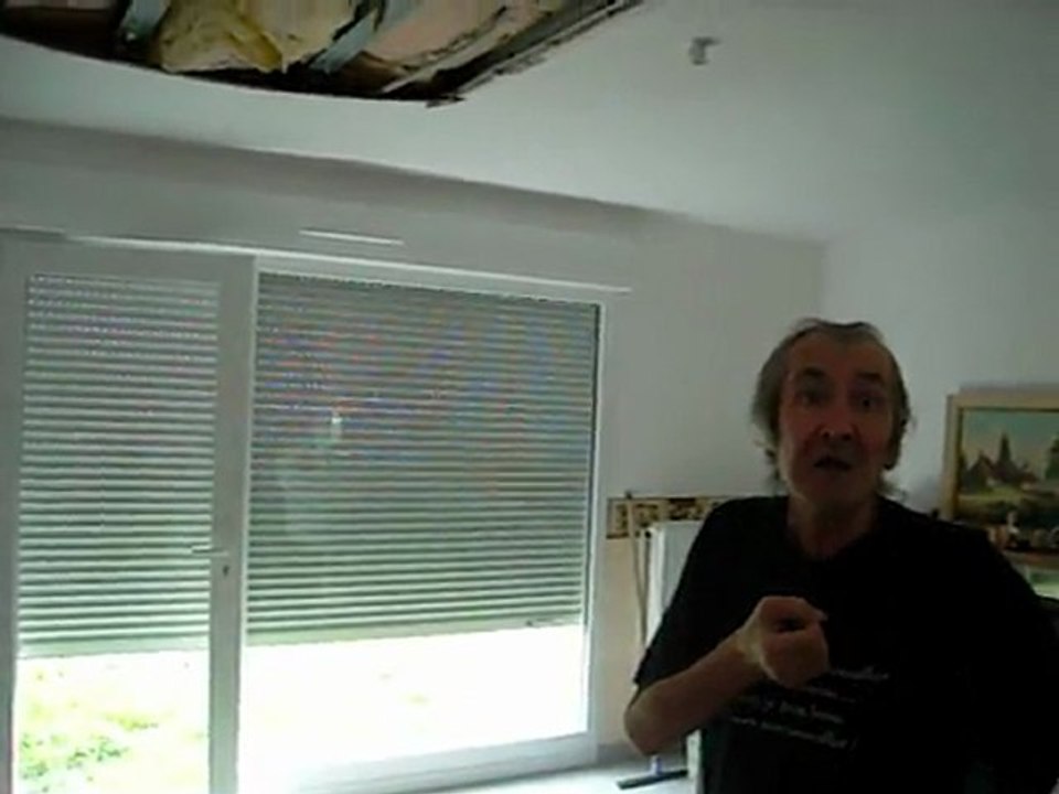 Vieux Condé : Un plafond s'effondre à cause des violents orages