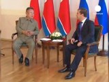 Encuentro de Medvedev y Kim Jong-il en Siberia