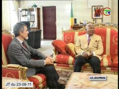 Le DG d’ENI-Congo reçu par le ministre Isidore Mvouba