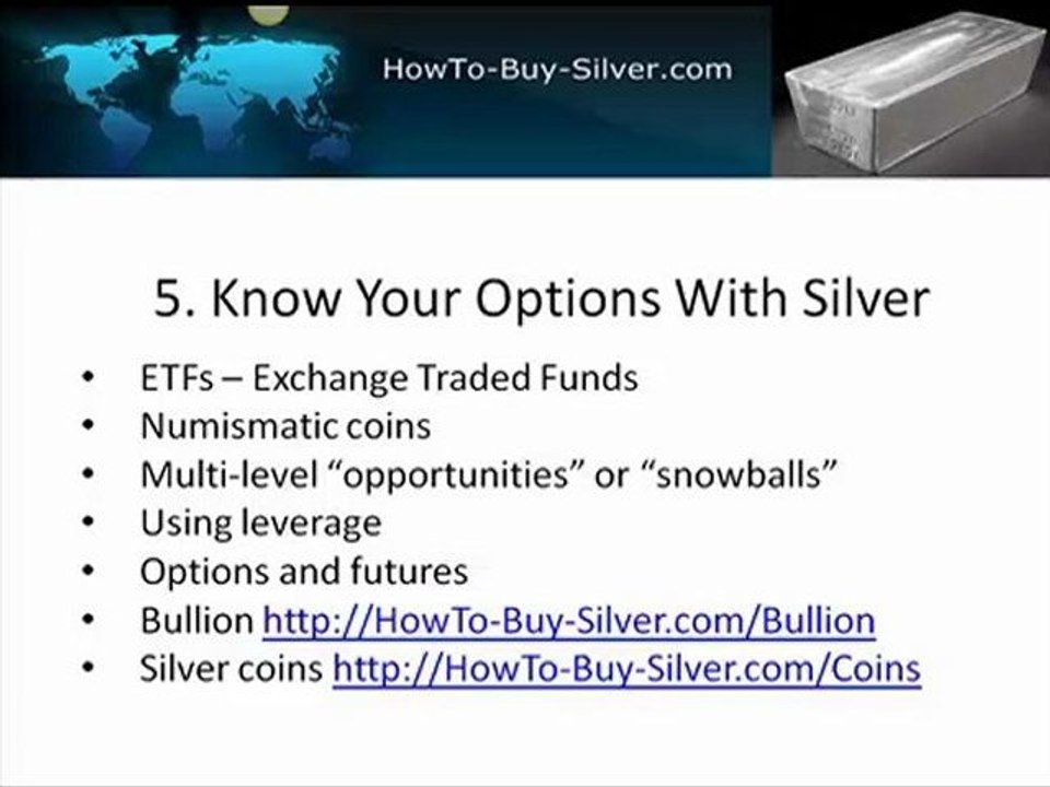 How To Buy Silver - Part 1