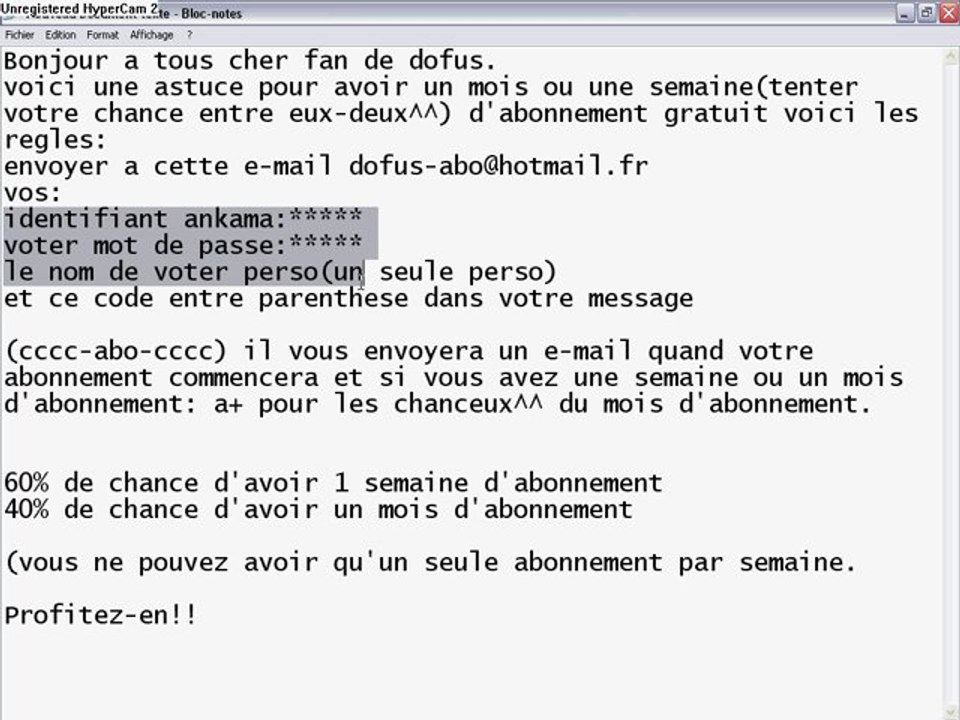 Dofus-abonnement gratuit