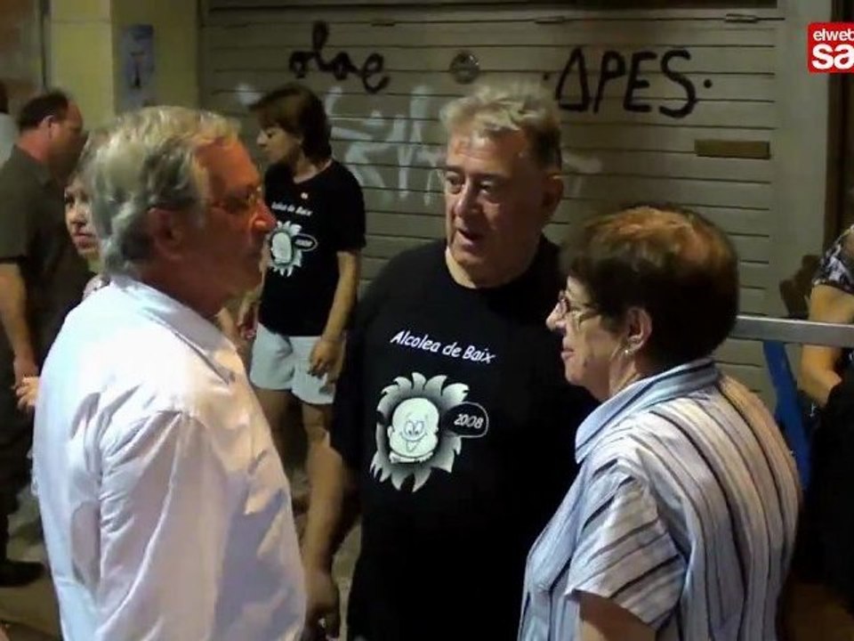 Visita de Xavier Trias a la Festa Major de Sants