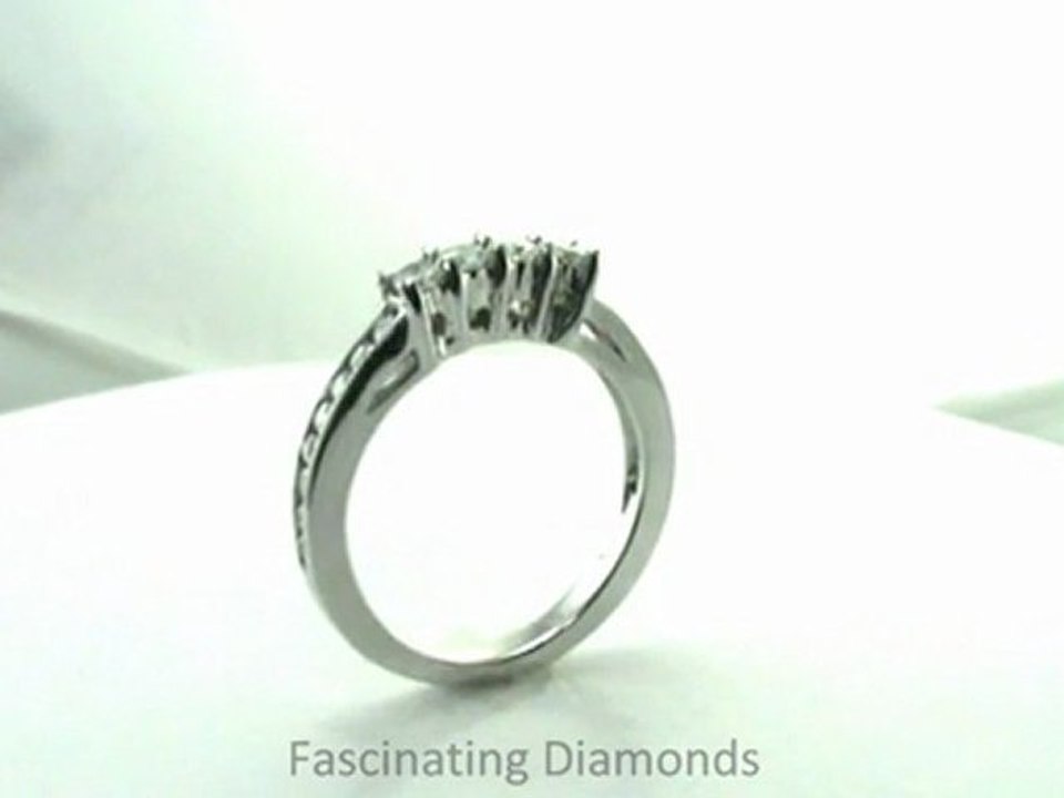 FDENS458B  Round Shape Diamond Wedding Band With Round Side Stones In Channel Setting