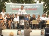 Fin du discours d'Arnaud Montebourg à Frangy en Bresse, août 2011