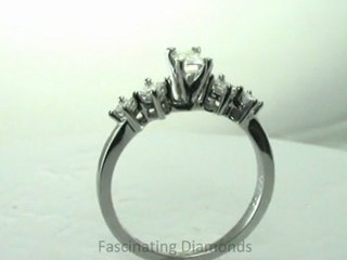 R050EP5S  Emerald Princess Cut Diamond Engagement Ring