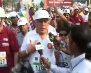 John Abraham @ Mumbai Marathon charity event