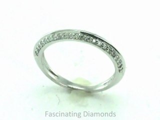 FDENS3049B  Round Diamond Wedding Anniversary Band In Pave Setting