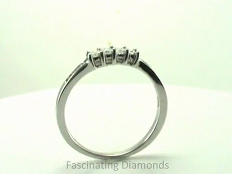 FDENS3022B  Princess Cut Diamond Anniversary Band In Channel Setting